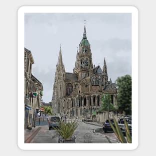 Norte Dame Rouen, France Sticker